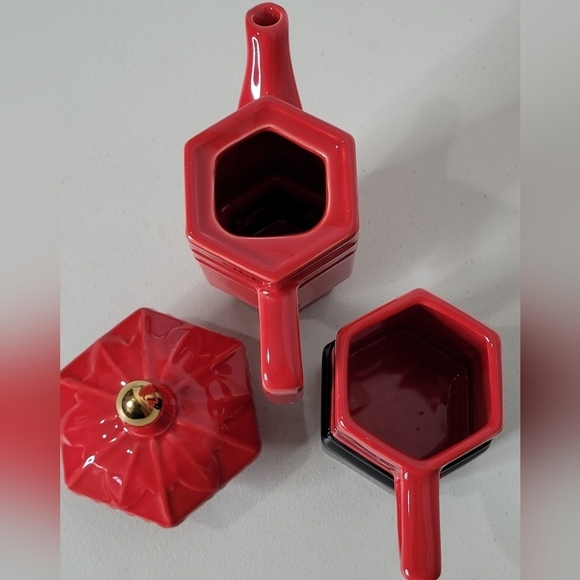 Memories Of London Collection Post Box Tea For One 3 piece Teapot - Picture 7 of 10